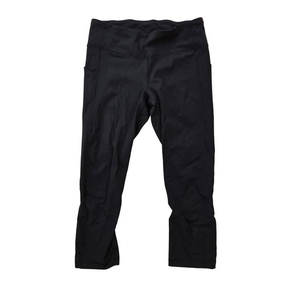 Lululemon Pace Rival Crop Black Size 8 - Picture 1 of 9